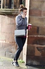 COLEEN ROONEY Out in Alderley Edge in Cheshire 03/01/2017
