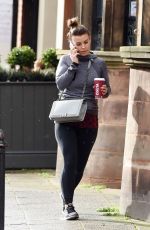 COLEEN ROONEY Out in Alderley Edge in Cheshire 03/01/2017
