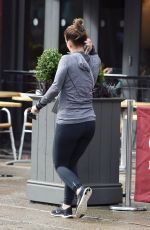 COLEEN ROONEY Out in Alderley Edge in Cheshire 03/01/2017
