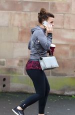 COLEEN ROONEY Out in Alderley Edge in Cheshire 03/01/2017