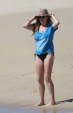 CONNIE BRITTON in Bikini Bottom at a Beach in Miami 03/25/2017