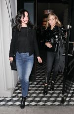 COURTENEY COX and SHERY CROW Out for Dinner in West Hollywood 03/01/2017