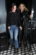 COURTENEY COX and SHERY CROW Out for Dinner in West Hollywood 03/01/2017