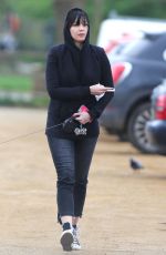 DAISY LOWE Out and About in Hampstead Heath 03/29/2017