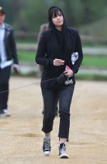 DAISY LOWE Out and About in Hampstead Heath 03/29/2017