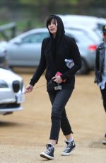 DAISY LOWE Out and About in Hampstead Heath 03/29/2017