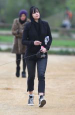 DAISY LOWE Out and About in Hampstead Heath 03/29/2017
