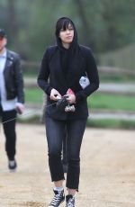 DAISY LOWE Out and About in Hampstead Heath 03/29/2017