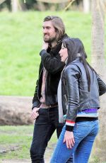DAISY LOWE Out at a Park in London 03/05/2017