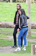 DAISY LOWE Out at a Park in London 03/05/2017