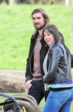 DAISY LOWE Out at a Park in London 03/05/2017