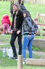 DAISY LOWE Out at a Park in London 03/05/2017