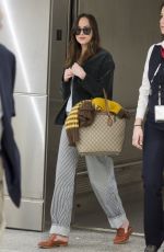 DAKOTA JOHNSON Ariives at Airport in Miami 03/29/2017