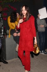 DAKOTA JOHNSON Leaves Power Stylists Dinner in West Hollywood 03/14/2017