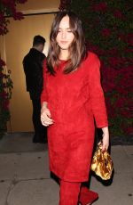 DAKOTA JOHNSON Leaves Power Stylists Dinner in West Hollywood 03/14/2017
