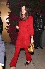 DAKOTA JOHNSON Leaves Power Stylists Dinner in West Hollywood 03/14/2017