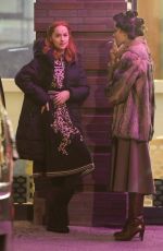 DAKOTA JOHNSON on the Set of 