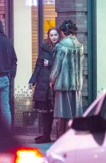 DAKOTA JOHNSON on the Set of 