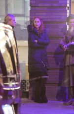 DAKOTA JOHNSON on the Set of 