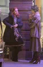 DAKOTA JOHNSON on the Set of 