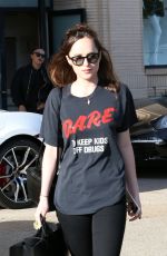 DAKOTA JOHNSON Shopping at Barney