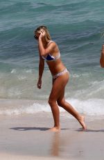 DANIELLE PEAZER in Bikini on the Beach in Miami 03/13/2017