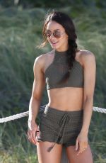 DANIELLE PEAZER on the Set of a Photoshoot for Tenzenis on in Miami 03/12/2017