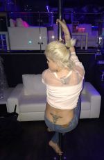 DANNIELLA WESTBROOK Pole Dancing in Spain 03/07/2017