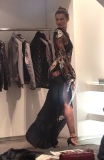DAYANE MELLO Out Shopping in Milan 03/30/2017
