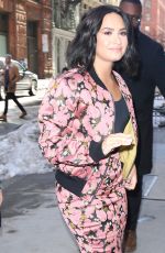 DEMI LOVATO Arrives at AOL Studios in New York 03/20/2017