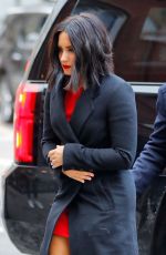 DEMI LOVATO Arrives at First Moravian Church in New York - march 21, 2017