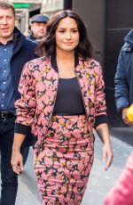 DEMI LOVATO Arrives at Good Morning America in New York 03/20/2017
