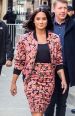 DEMI LOVATO Arrives at Good Morning America in New York 03/20/2017