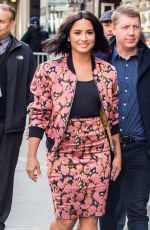 DEMI LOVATO Arrives at Good Morning America in New York 03/20/2017