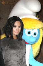 DEMI LOVATO at Smurf Event at Empire State Building in New York 03/20/2017
