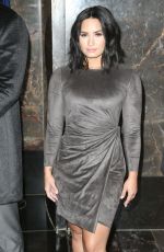 DEMI LOVATO at Smurf Event at Empire State Building in New York 03/20/2017