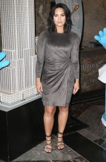 DEMI LOVATO at Smurf Event at Empire State Building in New York 03/20/2017