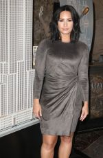 DEMI LOVATO at Smurf Event at Empire State Building in New York 03/20/2017