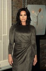 DEMI LOVATO at Smurf Event at Empire State Building in New York 03/20/2017
