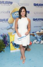 DEMI LOVATO at UN and Smurfs: The Lost Village Celebrate International Day of Happiness in New York 03/18/2017