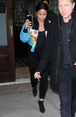 DEMI LOVATO Leaves Her Hotel in New York 03/21/2017