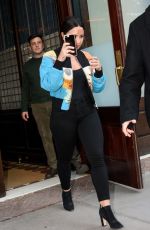 DEMI LOVATO Leaves Her Hotel in New York 03/21/2017