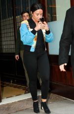 DEMI LOVATO Leaves Her Hotel in New York 03/21/2017
