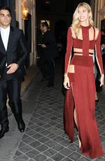DEVON WINDSOR Leaves Vogue Fashion Fund Cocktail in Paris 03/03/2017