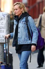DIANE KRUGER in Jeans Leaves Her Apartment in New York 03/09/2017