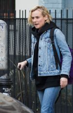 DIANE KRUGER in Jeans Leaves Her Apartment in New York 03/09/2017