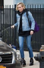 DIANE KRUGER in Jeans Leaves Her Apartment in New York 03/09/2017