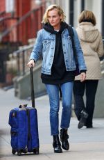 DIANE KRUGER in Jeans Leaves Her Apartment in New York 03/09/2017