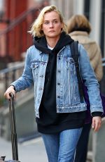 DIANE KRUGER in Jeans Leaves Her Apartment in New York 03/09/2017