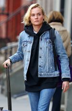 DIANE KRUGER in Jeans Leaves Her Apartment in New York 03/09/2017
